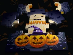 Joc Jigsaw 3D de Halloween on-line Joc Jigsaw 3D de Halloween on-line
