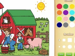 Joc Cartea de colorat a fermei pentru copii on-line