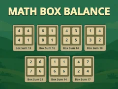 Joc Bilanțul cutiei de matematică on-line