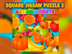 Joc Puzzle pătrat 2 — Asamblați fructe on-line
