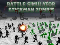 Joc Simulator de luptă Stickman Zombie on-line