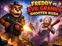 Joc Freddy vs Evil Granny Shooter Rush on-line
