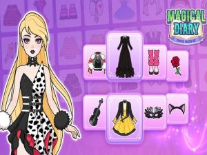 Joc Jurnal magic: rochie de hârtie on-line