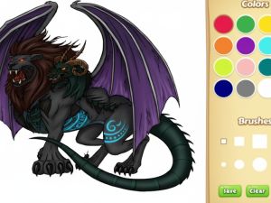 Joc Cartea de colorat Dragon Chimera on-line