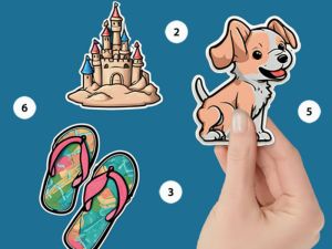 Joc Sticker Book Puzzle Color după număr on-line