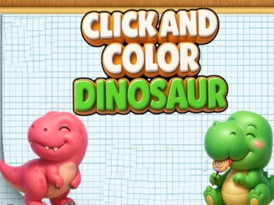 Joc Faceți clic pe Și Colorează Dinozauri on-line