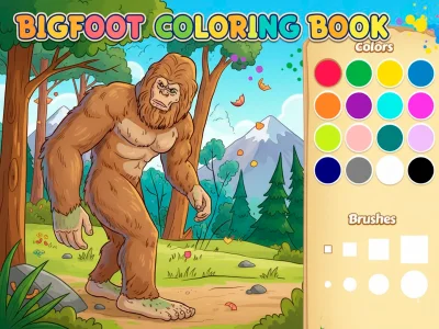Joc Cartea de colorat Bigfoot on-line