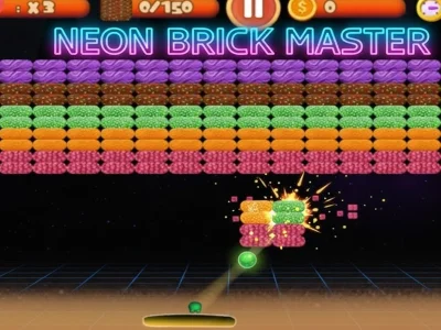 Joc Neon Brick Blast Master on-line