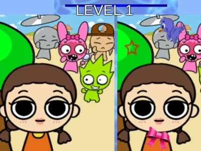 Joc Diferența jocului Sprunki și Squid on-line
