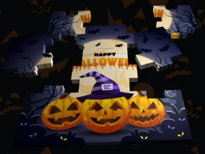 Joc Jigsaw 3D de Halloween on-line
