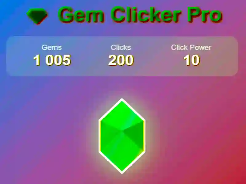 Joc Gem Clicker Pro on-line Joc Gem Clicker Pro on-line