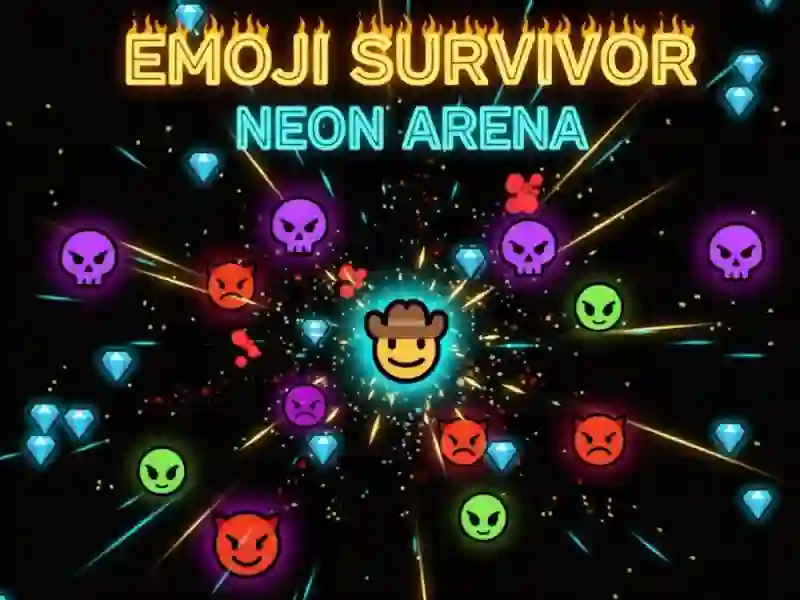 Joc Emoji Survivor — Neon Arena on-line
