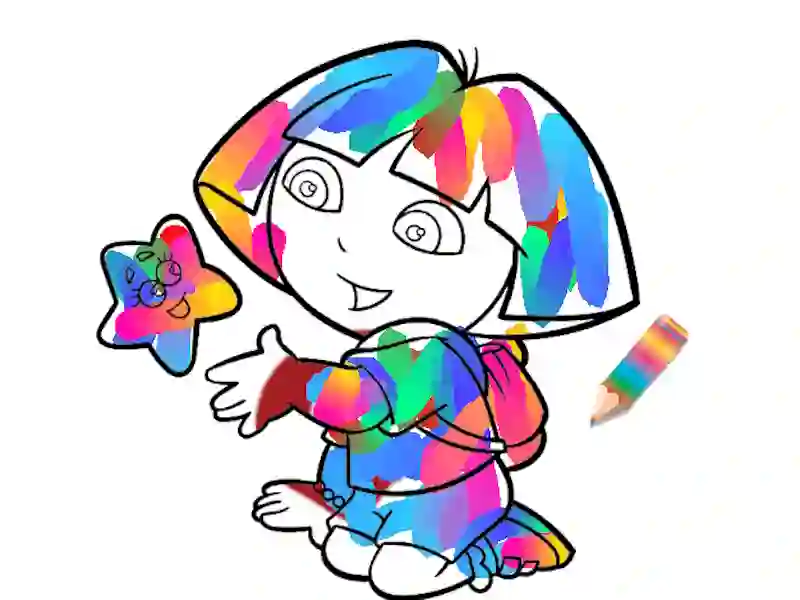 Joc Jungle Girl: Pagini de colorat on-line