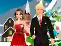 Joc Întâlnire de Crăciun cu Barbie și Ken on-line Joc Întâlnire de Crăciun cu Barbie și Ken on-line
