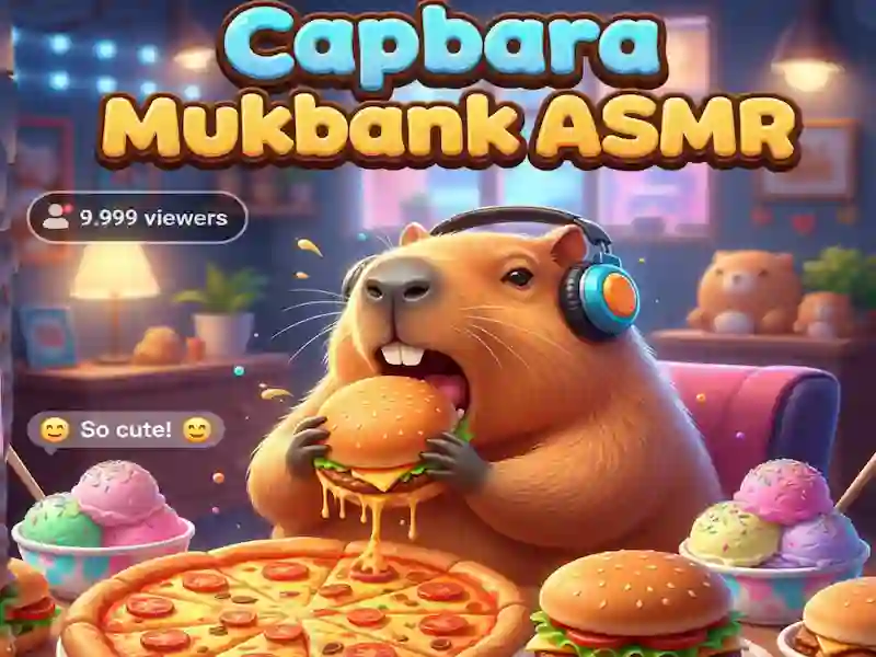 Joc Capybara Mukbang ASMR on-line