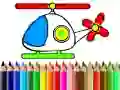 Joc Înapoi la școală: colorarea elicopterului on-line Joc Înapoi la școală: colorarea elicopterului on-line