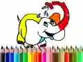 Joc Înapoi la școală: Colorare elefant on-line Joc Înapoi la școală: Colorare elefant on-line