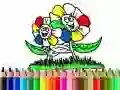 Joc Înapoi la școală: Colorarea florilor on-line