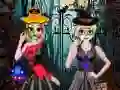 Joc Rochii de Halloween pentru surori on-line Joc Rochii de Halloween pentru surori on-line