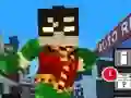 Joc Teen Titans Go: Minecraft Cursa pentru Adolescenți 3D on-line