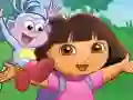 Joc Puzzle cu Dora Exploratoarea on-line