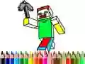 Joc Înapoi la școală: Colorare Minecraft on-line Joc Înapoi la școală: Colorare Minecraft on-line