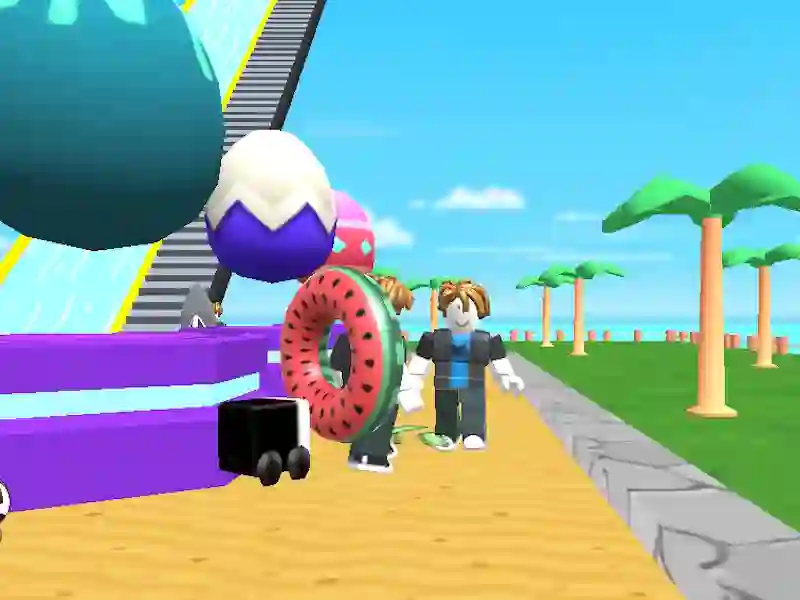 Joc OBBY: Urcați și glisați on-line