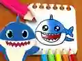 Joc Carte de colorat Baby Shark on-line Joc Carte de colorat Baby Shark on-line