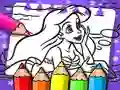 Joc Carte de Colorat Ariel Sirena on-line