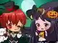 Joc Cuplul Chibi de Halloween on-line Joc Cuplul Chibi de Halloween on-line