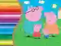 Joc Cartea de colorat Peppa Pig on-line