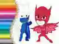 Joc Caiet de colorat PJ Masks on-line Joc Caiet de colorat PJ Masks on-line