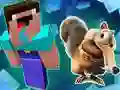 Joc Noob Parkour: Era Zăpezii on-line