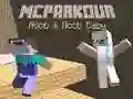 Joc MCParkour Noob și Bebeluș Noob on-line Joc MCParkour Noob și Bebeluș Noob on-line