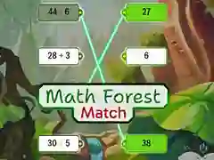 Joc Împerechere Matematică în Pădure on-line