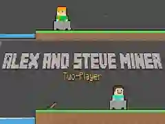 Joc Alex și Steve: Miner pentru Doi Jucători on-line
