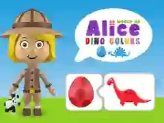 Joc Lumea Culoarilor Dino a lui Alice on-line Joc Lumea Culoarilor Dino a lui Alice on-line
