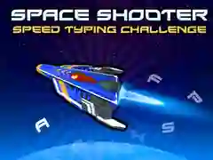 Joc Împușcător spațial: Provocarea tastării rapide on-line Joc Împușcător spațial: Provocarea tastării rapide on-line
