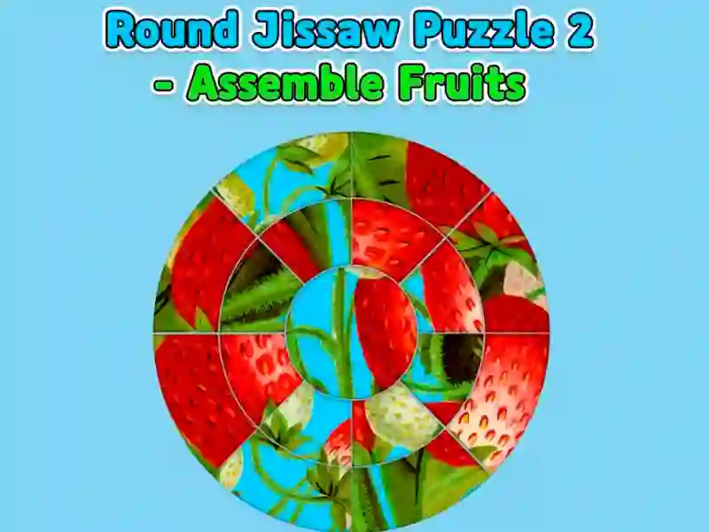 Joc Puzzle rotund 2 — Asamblați fructe on-line
