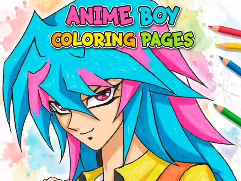 Joc Planse de colorat Anime Boy on-line