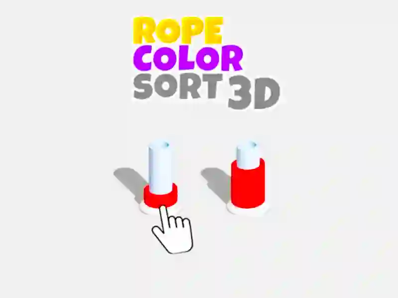 Joc Culoare de frânghie sortează 3D on-line Joc Culoare de frânghie sortează 3D on-line