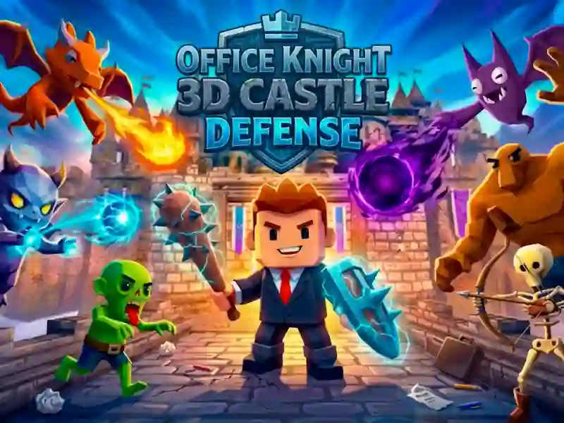 Joc Office Knight 3D Castle Defense on-line