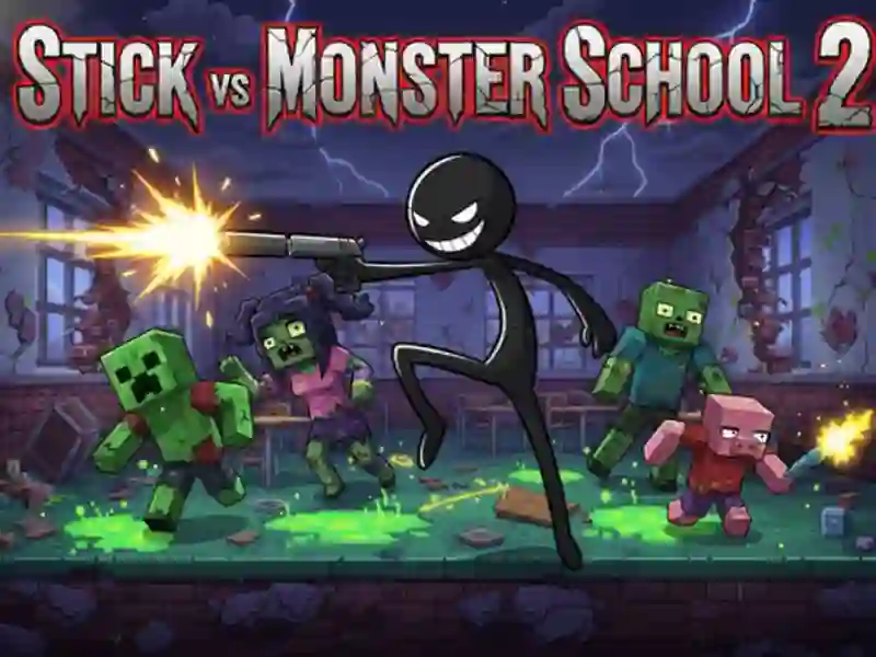 Joc Stick vs Monster School 2 on-line