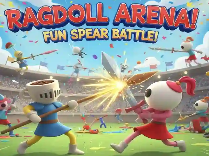 Joc Ragdoll Arena! Luptă distractivă cu sulița! on-line