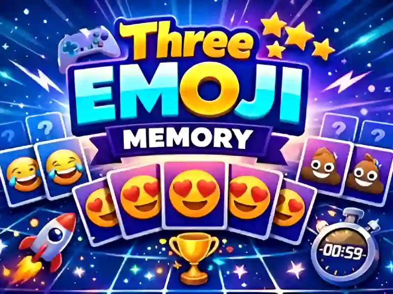 Joc Trei Emoji Memory on-line