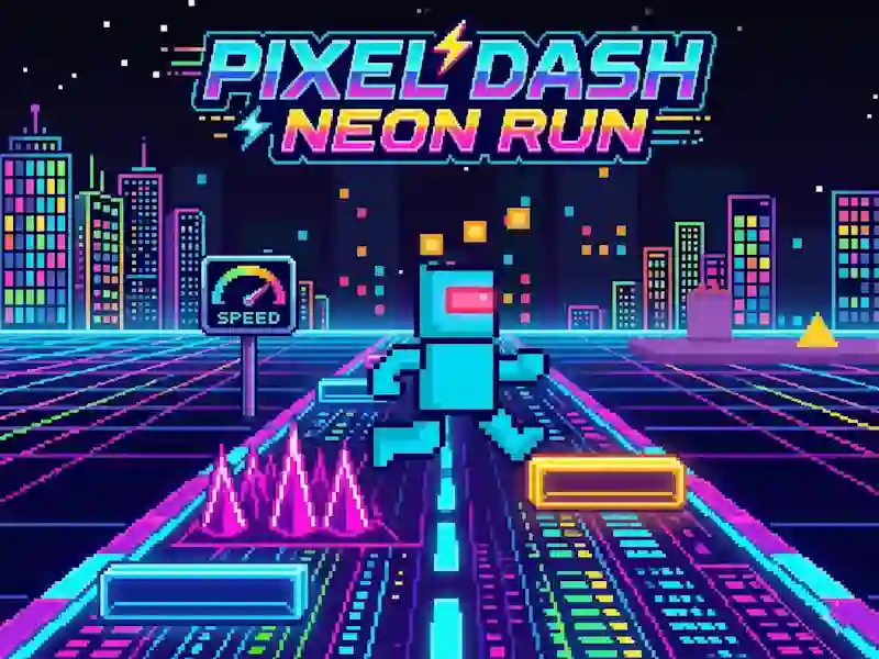Joc Pixel Dash Neon Run on-line