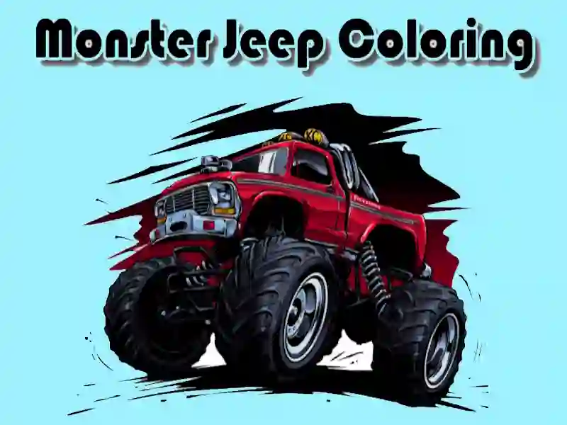 Joc Colorarea Jeep Monster on-line