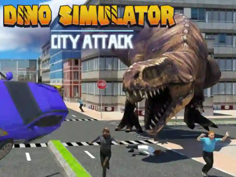 Joc Dino simulator City Attack on-line