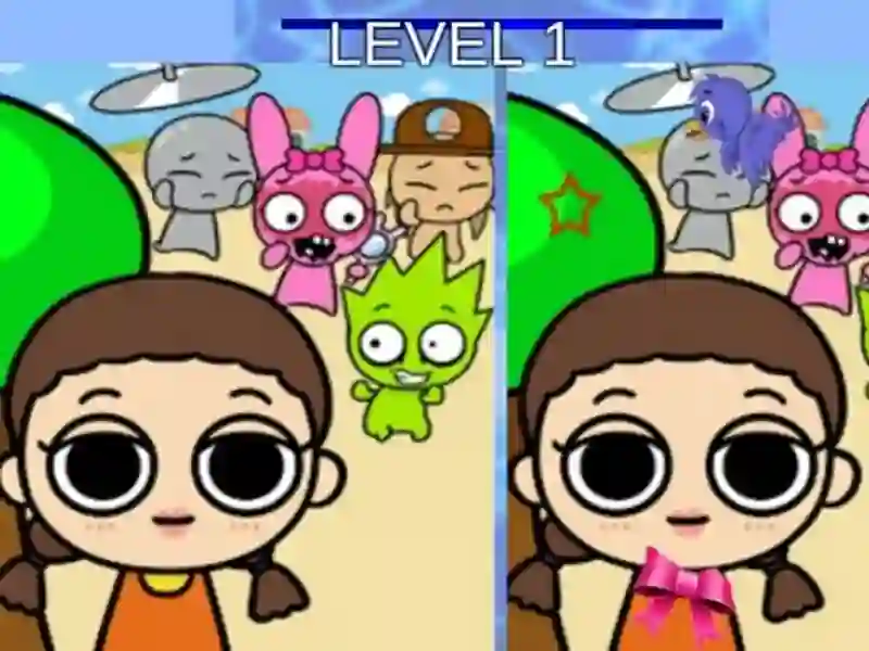 Joc Diferența jocului Sprunki și Squid on-line Joc Diferența jocului Sprunki și Squid on-line