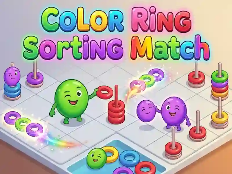 Joc Color Ring Sorting Match on-line